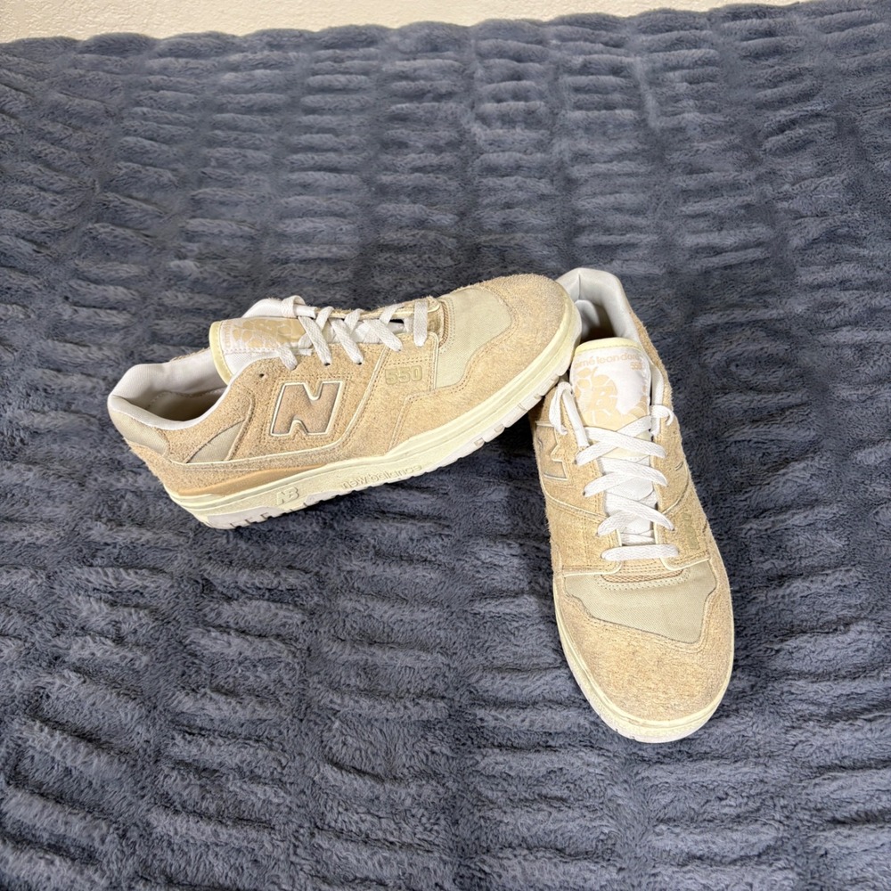 New Balance 550 Aime Leon Dore Taupe Hairy Suede Mens 10.5 Bb550da1 Tan Cream